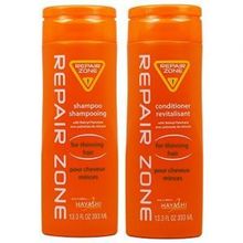 하야시 Hayashi Hayashi Repair Zone Shampoo &amp; Conditioner Revitalisant for Thinning Hair 13.3oz Duo &quot;Set&quot;Hayashi