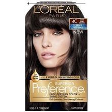  L&#039;Oreal Superior Preference Hair Color, 4C Cool Dark Brown (Pack of 2)Superior Preference