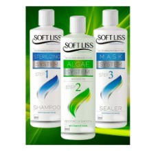 Soft Liss Algae System Keratin Brazilian Treatment kit 8oz (236ml) (Algas Marinas)Soft Liss